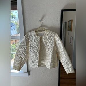 Wilfred cream embroidered spring jacket
